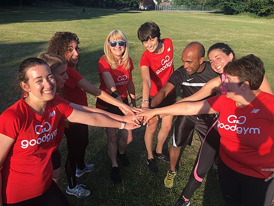 Goodgym shoot out with some leaflets!