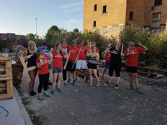 Wood you wheelie believe what palatable tasks GoodGym Cardiff and the Vale completed tonight?