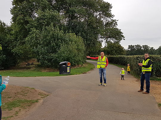 Marshalling at the marshes - GoodGym get our volun-cheer on