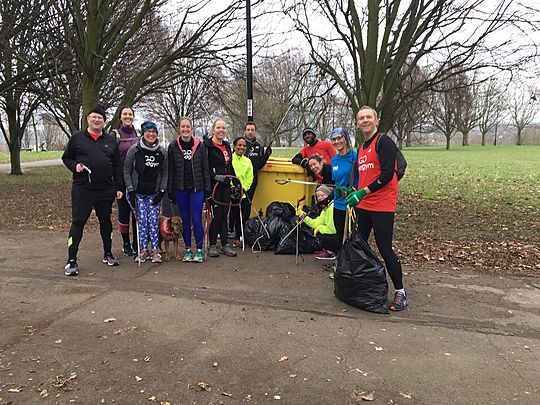 Getting fitter removing litter!