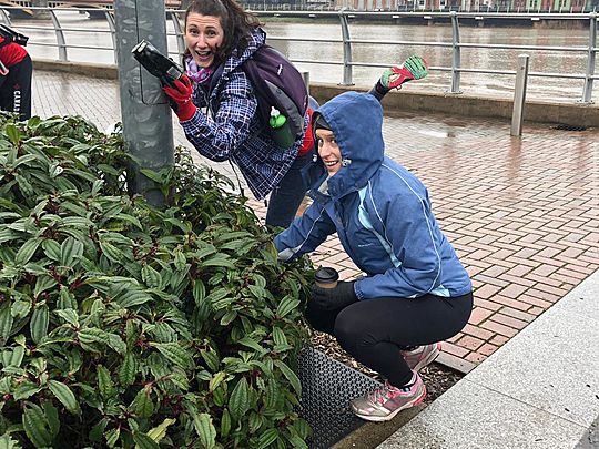 We aren't going to 'bottle' it, we 'can' litter pick after Parkrun!