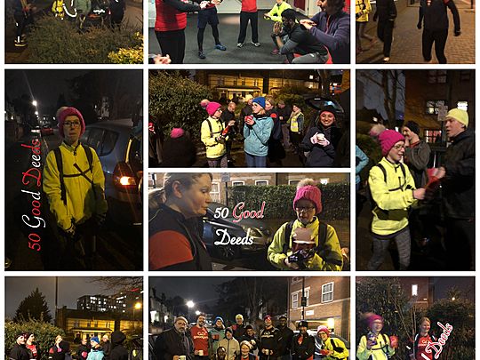 GoodGym! Makings 50s worth celebrating with smiles and not being afraid to announce it!