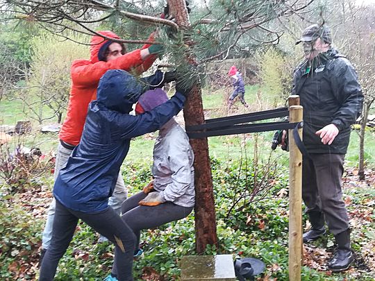 Spring tea-raining at Parkwood Springs