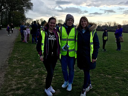 Helping with Junior parkrun at Graves