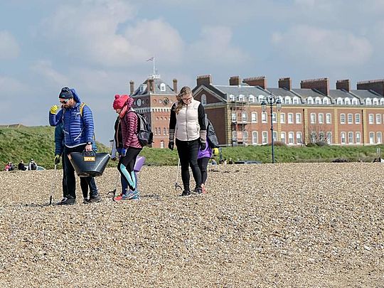 Buckets of fun at the Southsea Beach Clean