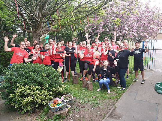 Doing our best at school... A* grade ... we are never too tyre-d for a GoodGym run! 