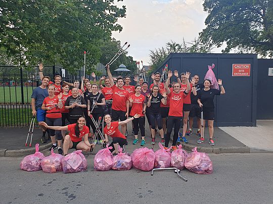 We had a wheely good time litter picking. It was rather easy actually, we picked it up as we went along. 