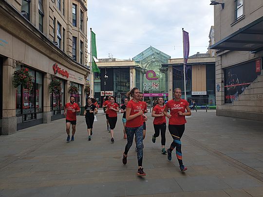 2 runners got their docs checked in cardiff