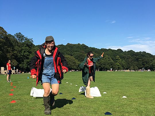 A wellie good time! At the veg based eco friendly Sports Day