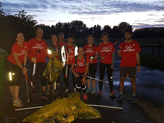 Getting fitter and removing litter