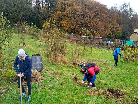 Wet but worthwhile work at Woodcroft