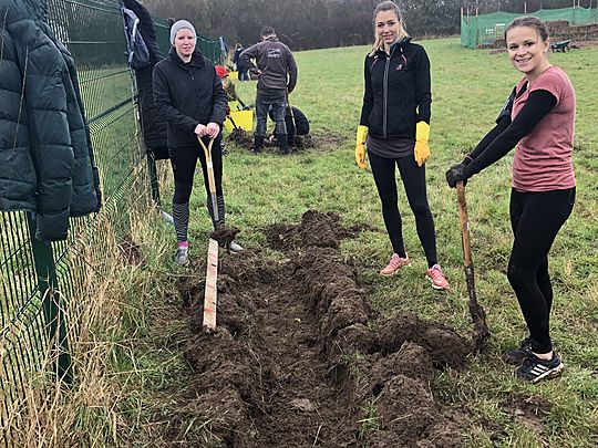 An inTRENCH planting session 