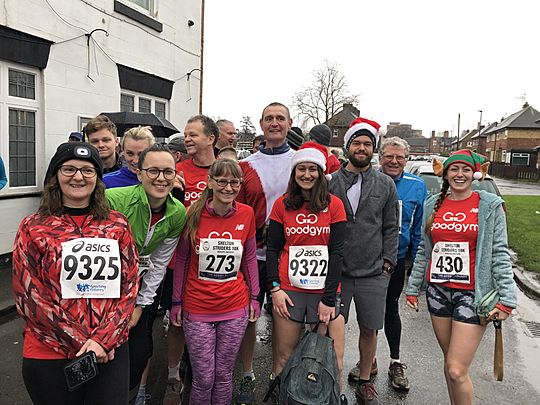 Running for fun... in the rain... on Boxing Day... oh what a pain! 