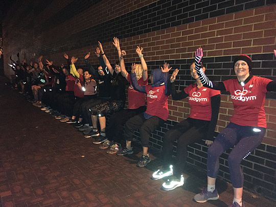 Huffing and puffing goodgym barnet does some buffing!