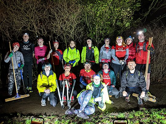 Three shears for GoodGym York. Clip clip, hooray..!