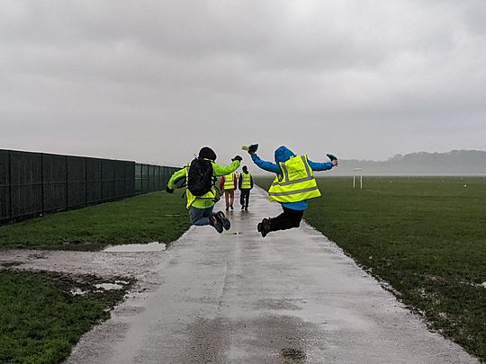 Parkrunners avoid procrastination and brave positively persistent precipitation