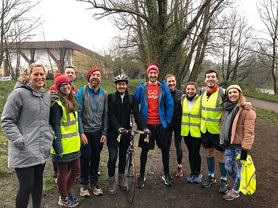 Weir all having fun volunteering @ Parkrun!