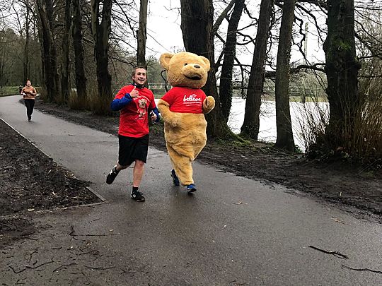 Bear-ly wet despite the weather warnings!