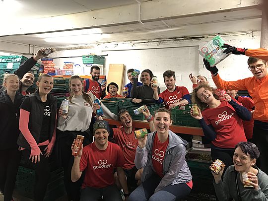 We could have stayed in eating pancakes, but GoodGym is much batter