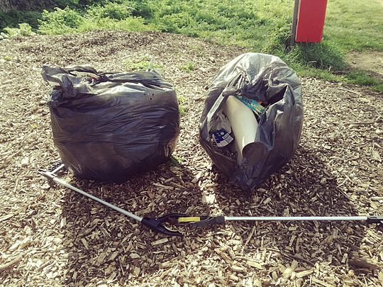 Litter Picking is no April fool!