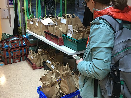 Food drop at manorfield school 