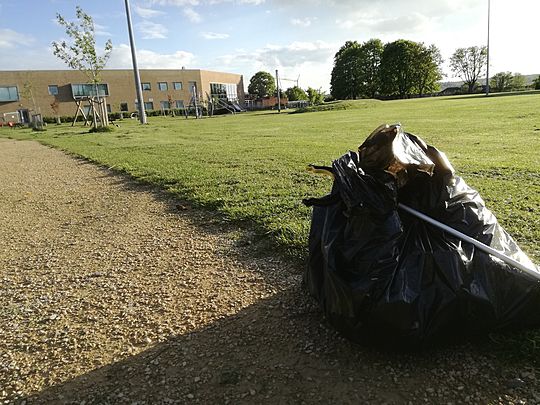 Litter pick in local park in Rose Hill