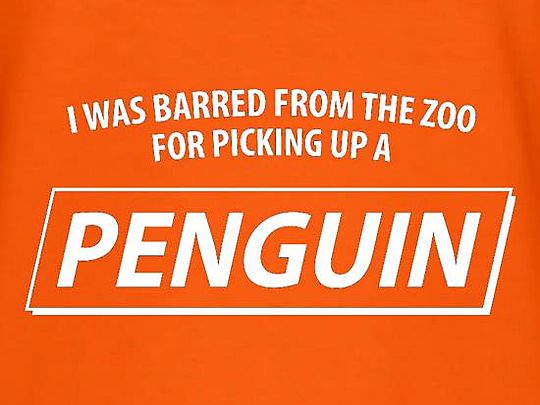 Picked up a prescription, not a penguin.