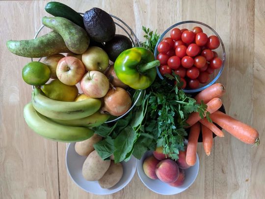 Packing veg boxes for St Ann's Food Hub