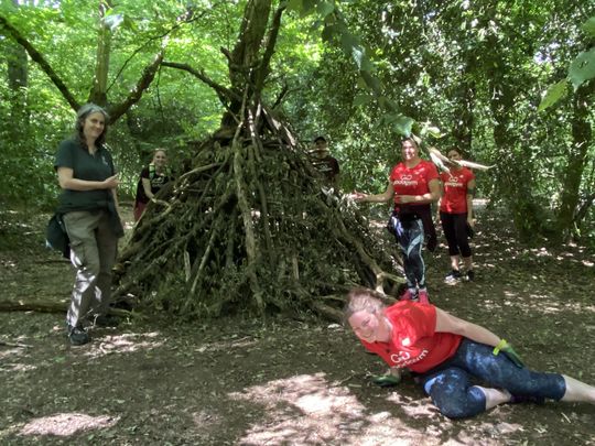 Helping the Ranger at Highgate Woods