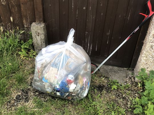 Litter pick - 2 masks and 3 gloves 