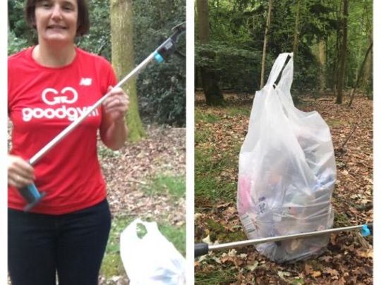 Litter pick on the Common after yesterday's hot weather