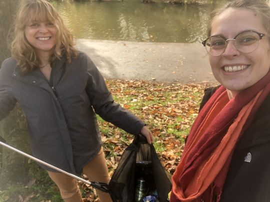 One, two, three, four...I declare Eastville park is a little cleaner now