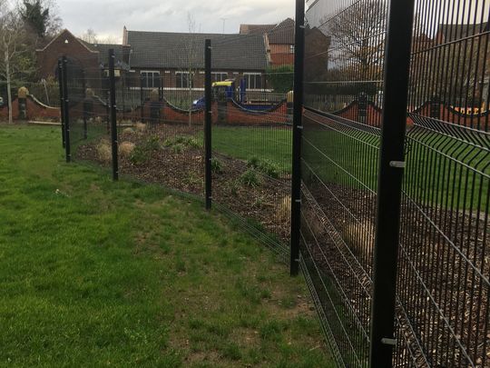 Helping Put Up Bamboo To Shield A Play Area At Lister Steps