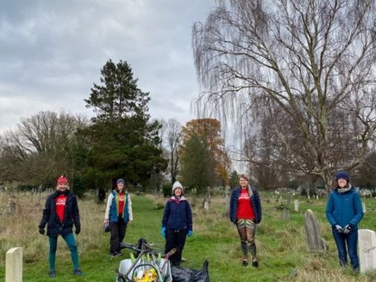 Fast flowing work to the cemetery 