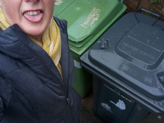 Lunchtime litter pick in the rain 