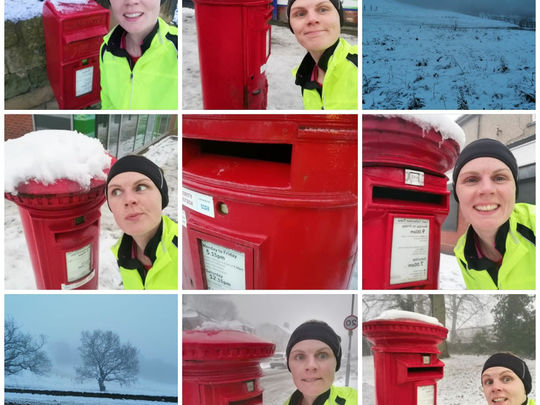 How did post box cross the road?