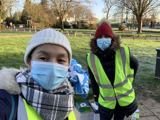 Goodgym volunteering at Our local Vaccine Centre