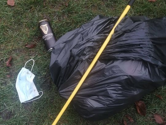 Post-party litter pick