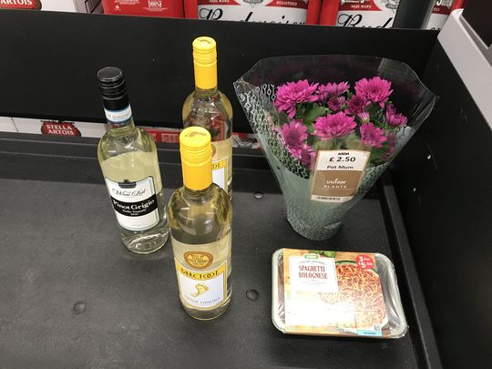 Flowers in the Wine-dow 