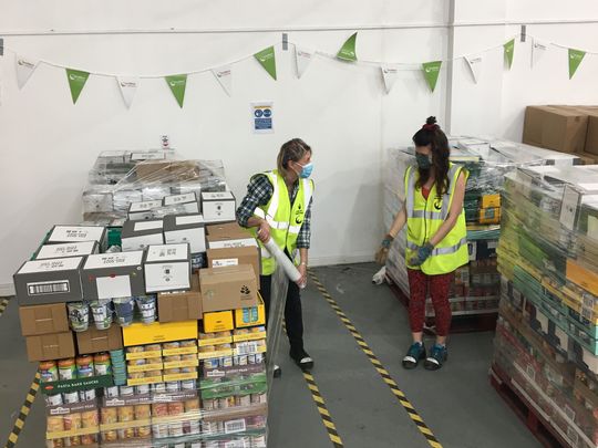 wrapping it up at Fareshare