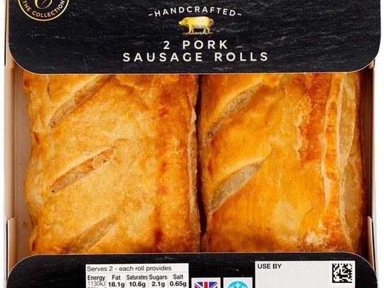 On a sausage roll for Mrs J