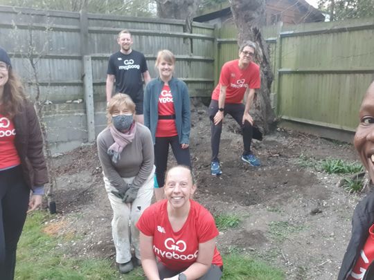 Clearing garden rubble, that's no trouble!