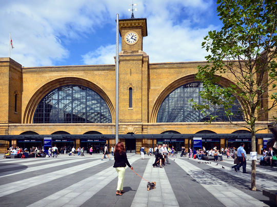 Kings Cross, but Miss Y is happy.