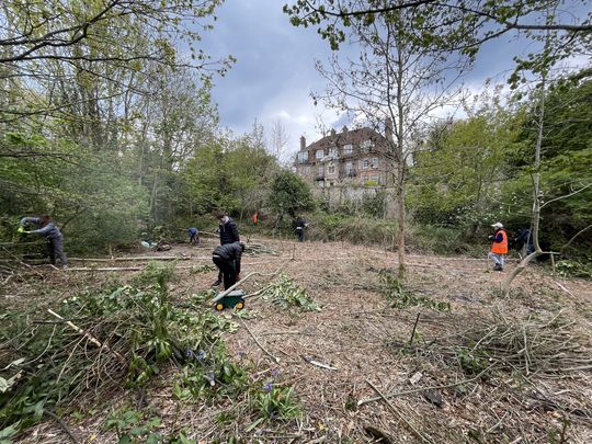  Pedes-tree-an path‘s at Finchley Way Open Space