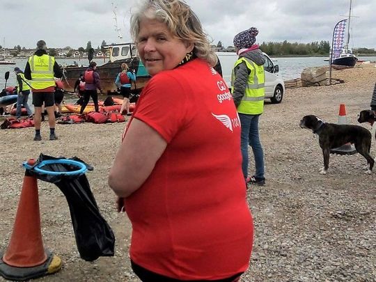 The first wave flew off on a kayaking start