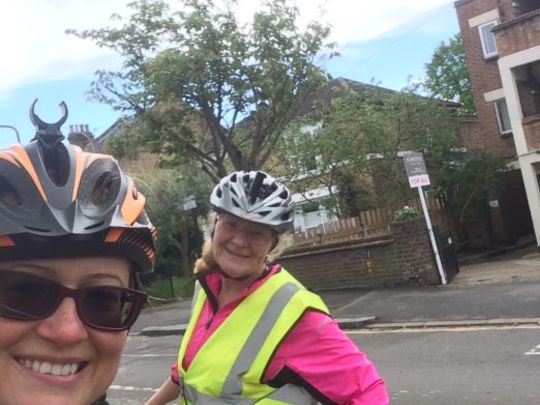 Food delivery by bike to those in need