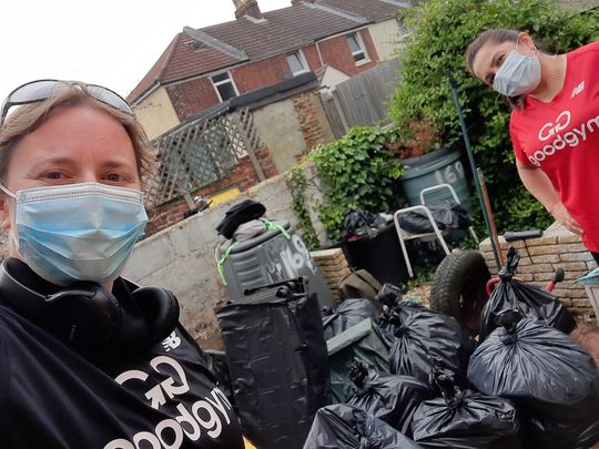 Bag fulls of clearing and goodgym spirit