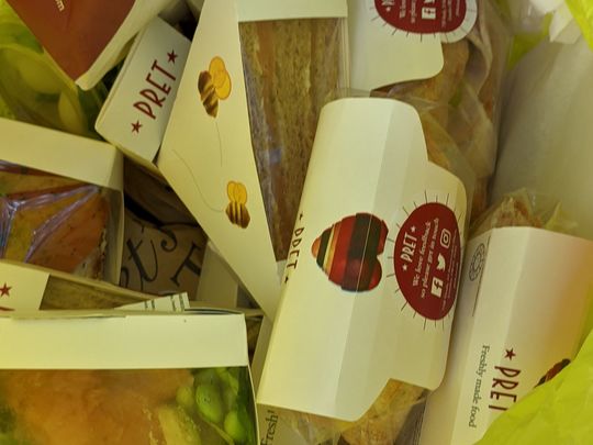 Pret leftovers transported to homelessness charity