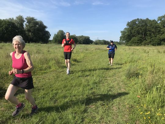 Social run in the countryside around Ockwells