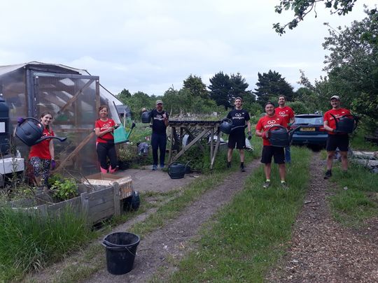 All the weeding and watering made for thirsty work on a Thursday! 